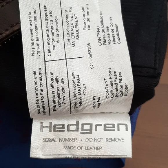 HEDGREN Brown Leather Crossbody Bag - Adjustable Strap - Great Condition - Picture 14 of 15